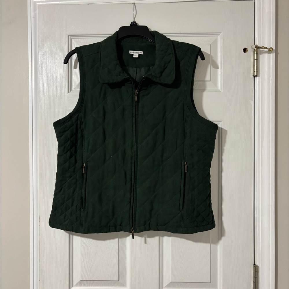 Croft & Barrow Dark Green Quilted Vest